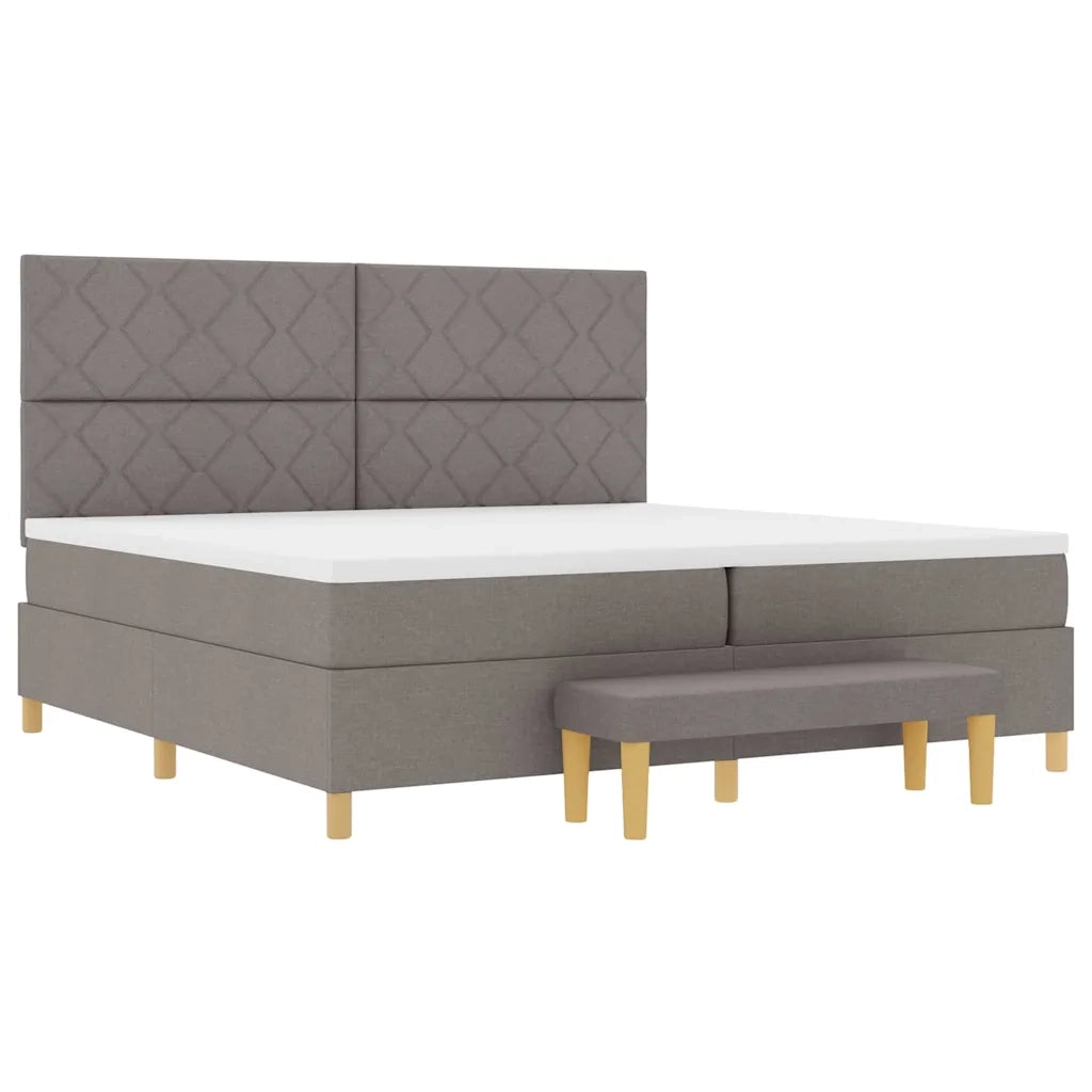 Letto a molle con materasso Talpa 200 x 200 cm Tessuto