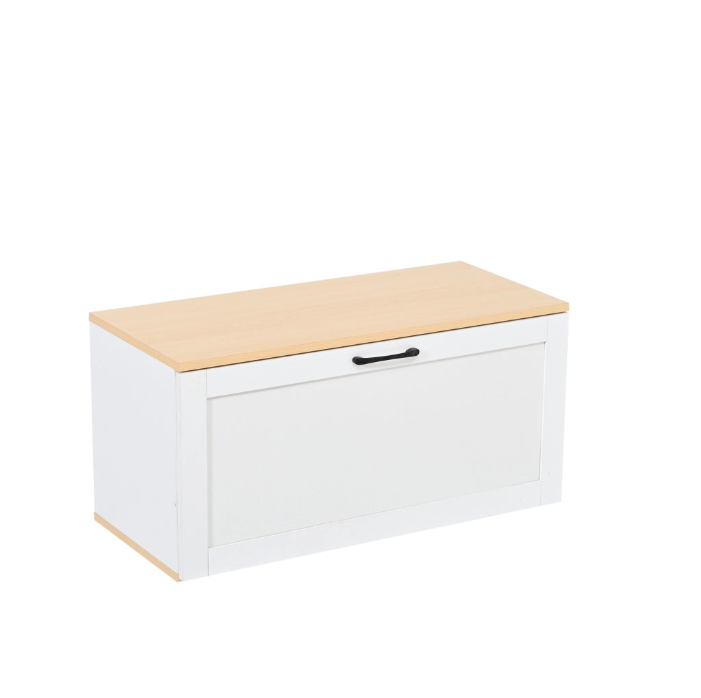 Set guardaroba modulare con specchio e panca porta scarpe bianco e legno 156x36x176 cm