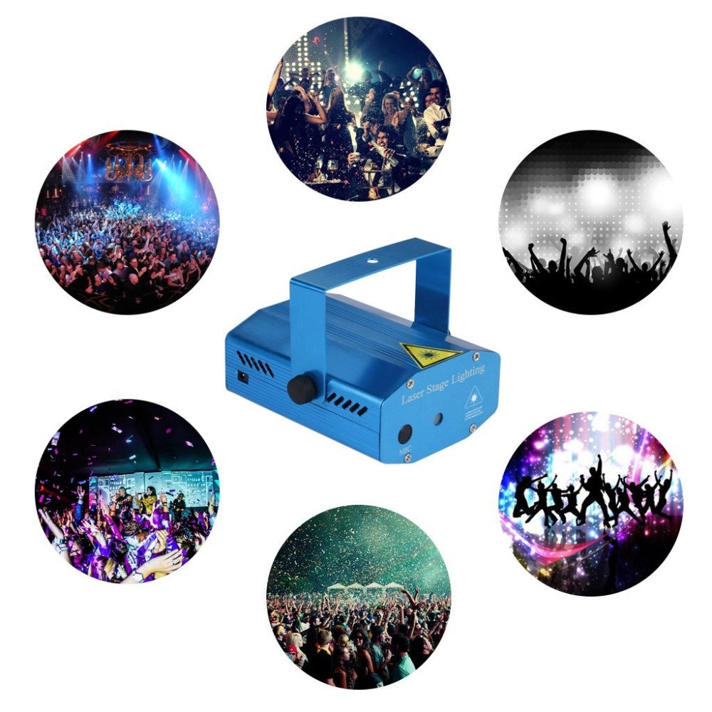 Trade Shop - Mini Proiettore Laser Effetto Puntini Luci Verde E Rosso Per Luce Discoteca -