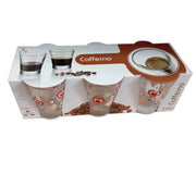 LOVE CAFFEINO CONFEZIONE DA 6 BICCHIERI CAFFE IN COLORE ROSSO