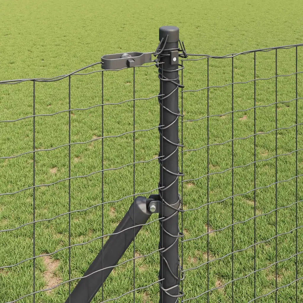 Palo della recinzione 26 pcs Grigio 3,2 x 3,2 x 150 cm