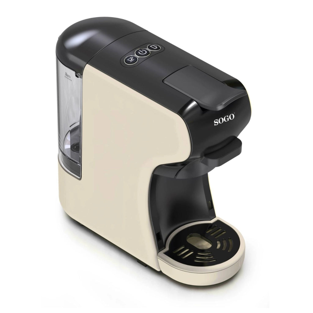 Macchina caffè multi capsula 4 in 1 19 bar, per capsule e caffè macinato con serbatoio 0,6L e spegnimento automatico - Sogo