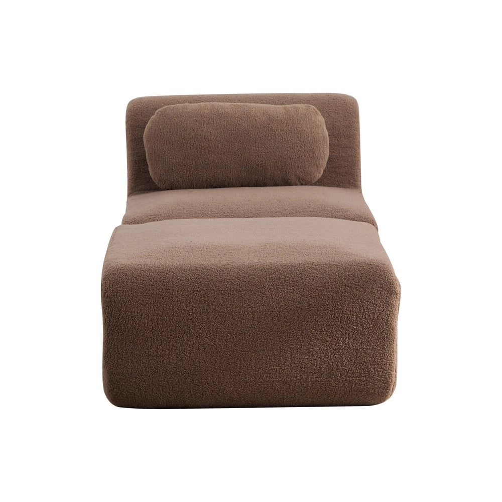 Divano 3 Posti in Tessuto ¨C MINIMAL ¨C Beige/Cammello