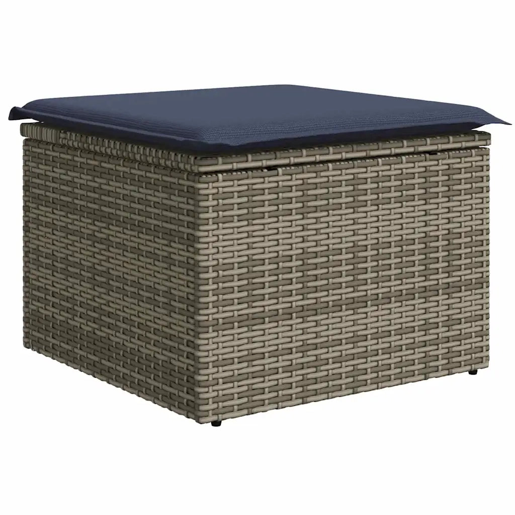 Set Divano da Giardino Grigio polyrattan 3345665