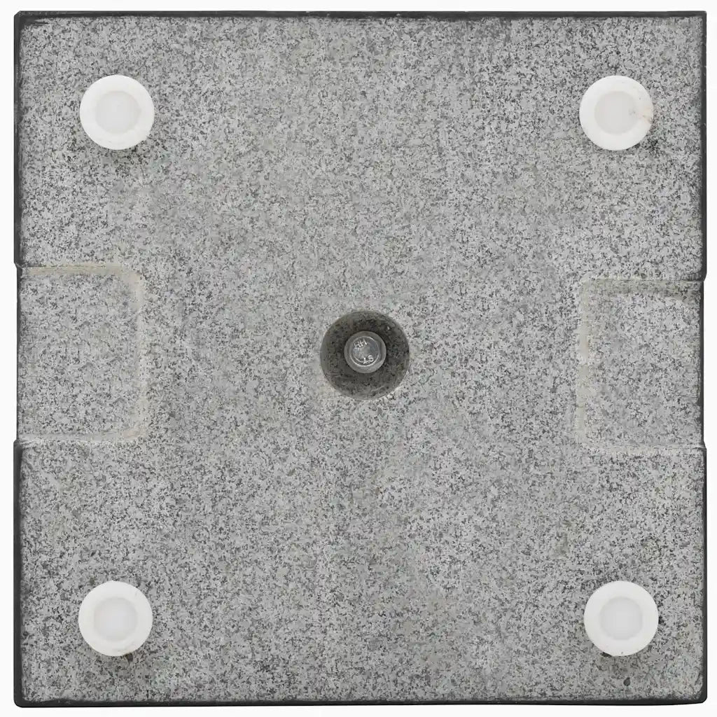 Base per Parasole-Base per ombrellone in Granito 20 kg Quadrata Nera