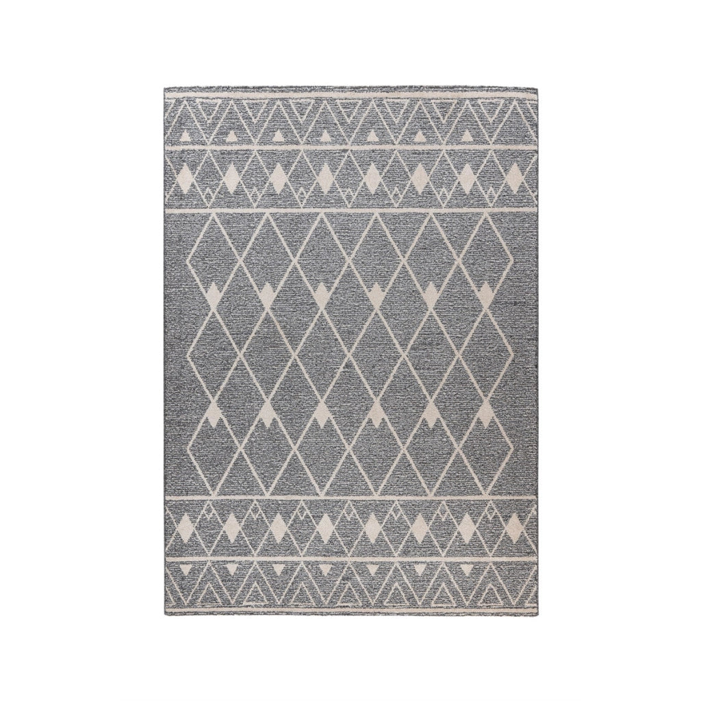 Tappeto Rhombus 300 a pelo corto grigio e beige