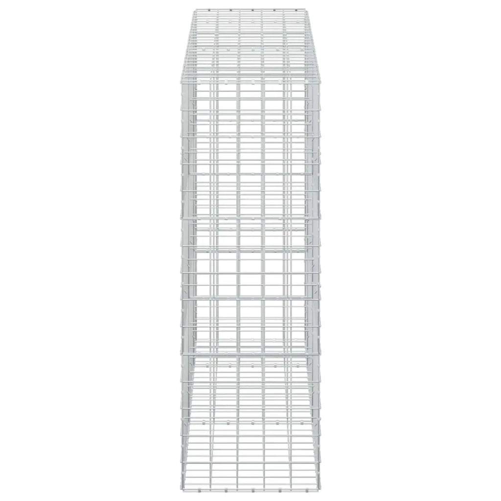 Gabione con Filo da 5 mm e Rete da 10x10 cm 250x50x150 cm 3465239