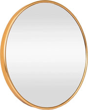 Specchio Donna da Appendere - Ø50cm - Giallo Oro - Design Elegante
