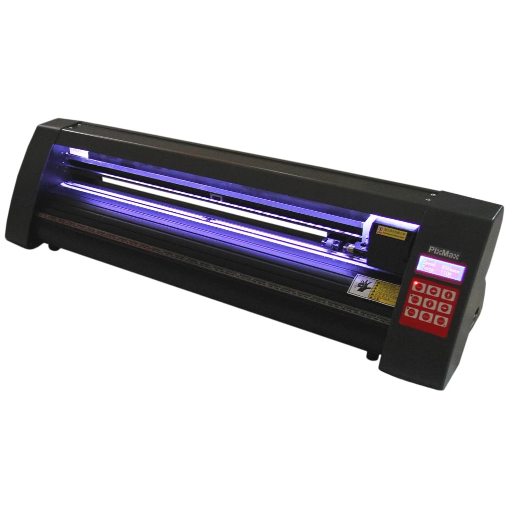 Plotter da Taglio Vinile Macchina per Taglio e Incisione Insegne Etichette Guida Laser - Abbonamento 12 Mesi Software Signcut Pro - LED - 720mm - Compatibile Mac