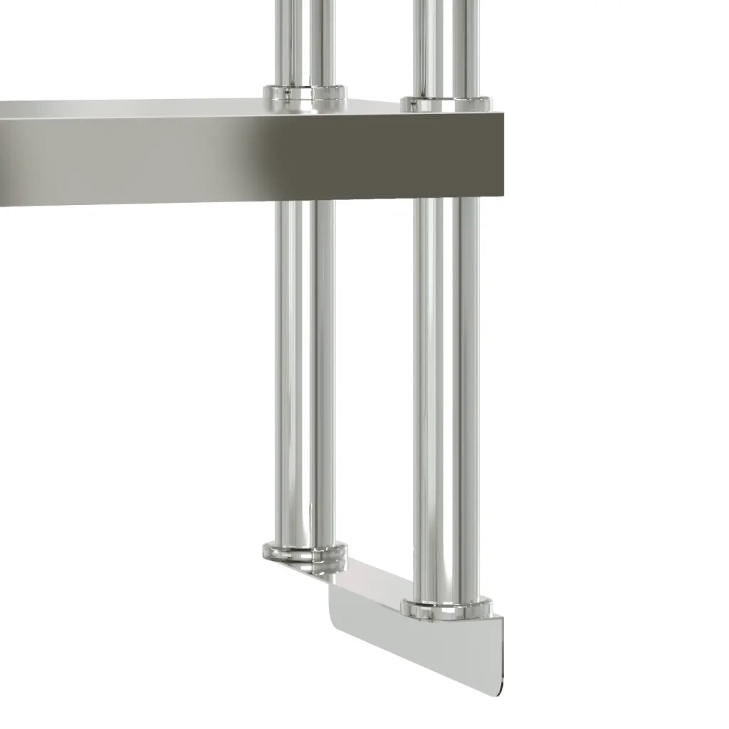 Tavolo Lavoro Cucina con Ripiano 110x55x150 cm Acciaio Inox CFW5609926
