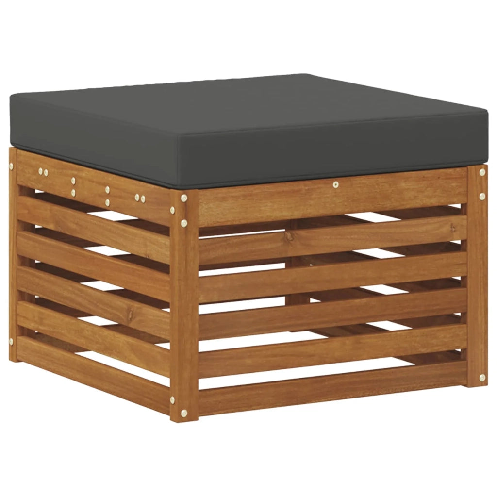 Set divano sezionale con cuscino 9 pcs Naturale e Antracite 3375342