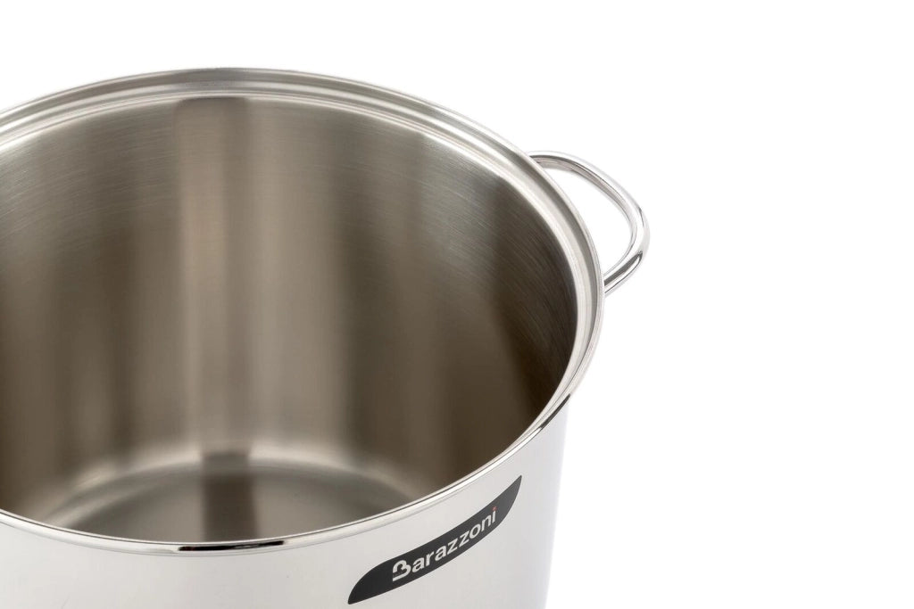 Barazzoni 266101022 Bonita Pentola Acciaio Inox 22 cm Capacita' 6 L Adatta a Tutte le Fonti di Calore incluso Induzione colore Acciaio Inox