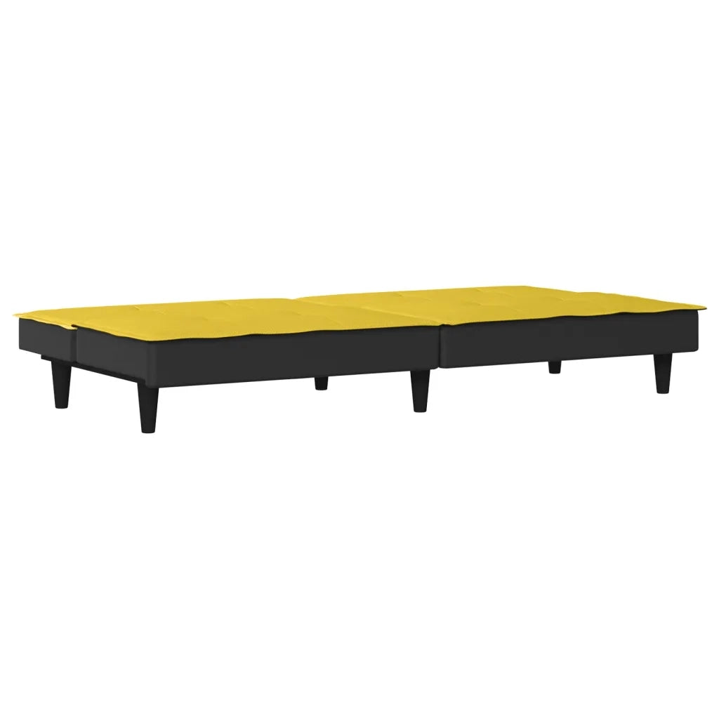 Divano letto | Sof¨¤ letto | Letto singolo Giallo Chiaro in Tessuto