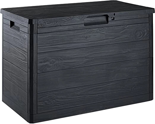 BAULE DA ESTERNO 160 LT EFFETTO LEGNO 77,5X44,5X H53 CM