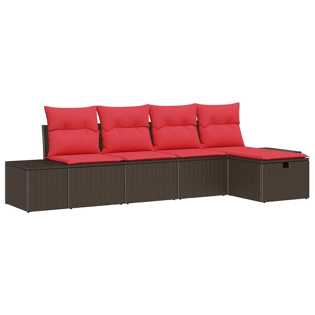 Set di divani 4 pz polyrattan 3360695