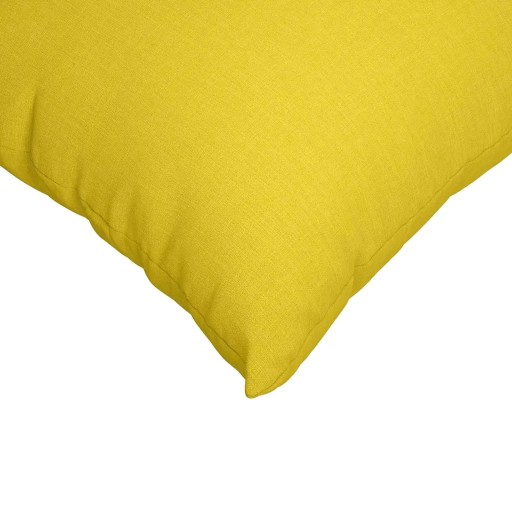 Cuscini da Divano 2 pcs Giallo Chiaro 50 x 50 cm Tessuto 42013963