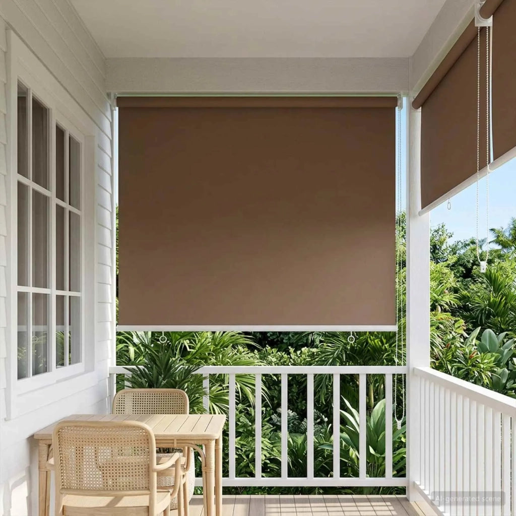 Voletta a rullo | Tenda a rullo con protezione UV Tortora 60 x 230 cm