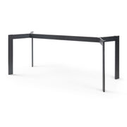 Telaio per Tavolo 'Fai da Te' Verg Struttura a 4 Gambe 140 x 70 x 72 cm - Nero [en.casa]