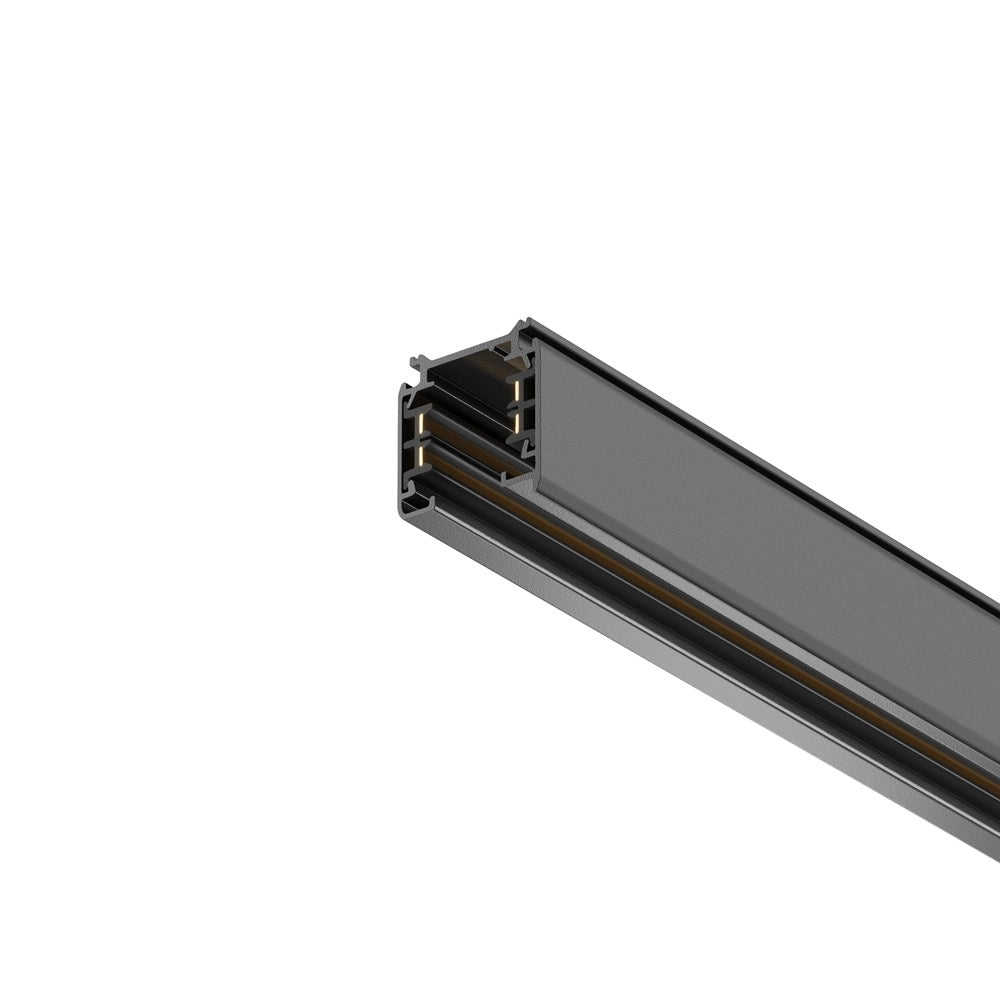 Binario Moderno Busbar Trunkings Trinity Alluminio Nero 1M