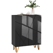 Scarpiera ¨C Minimal ¨C Nero 72x31.5x95
