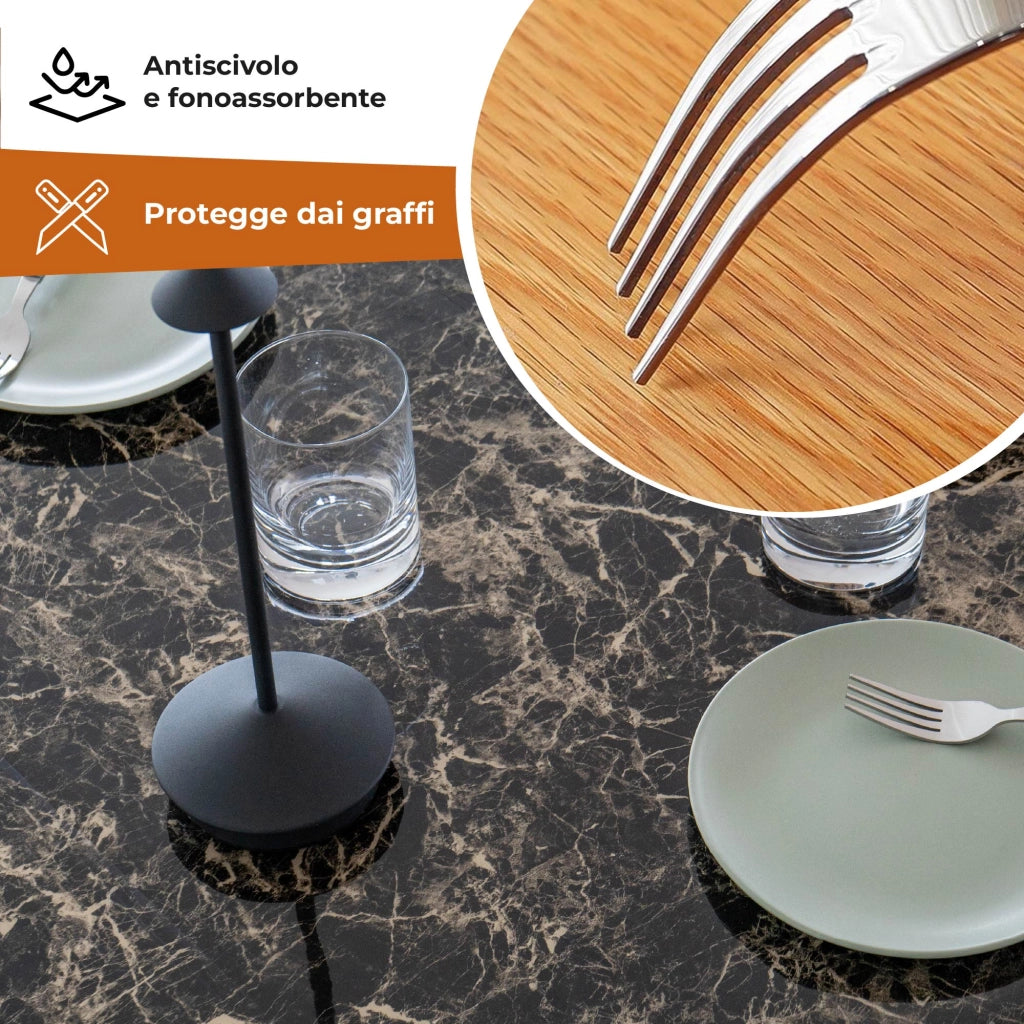 Copritavolo Stampato In Pvc Alto 1.2 Mm Pellicola Protettiva Cover Proteggi Tavolo Tovaglia Protezione Mollettone Spesso Antimacchia  Urti Olio Graffi Impermeabile Dis12 - 100x300Cm