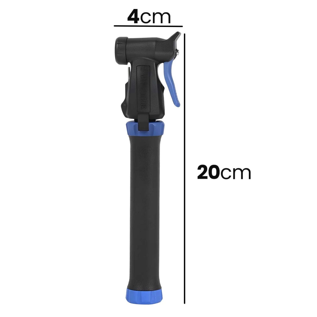 Mini pompa d'aria manuale da 20 cm portatile, versatile e pratica Nero Avizar