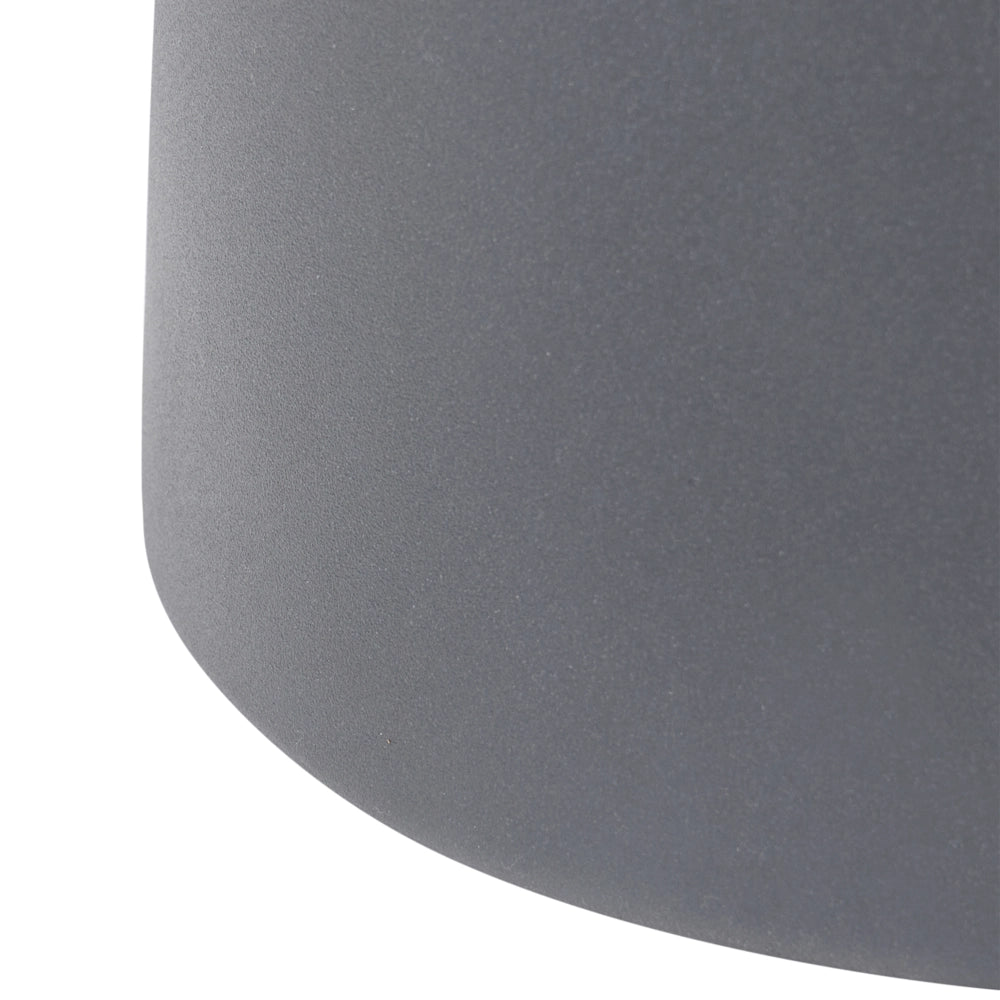 Tavolino Accent Materiale sintetico grigio scuro ø 31 cm Per interni ed esterni Resistente alla ruggine e all'acqua