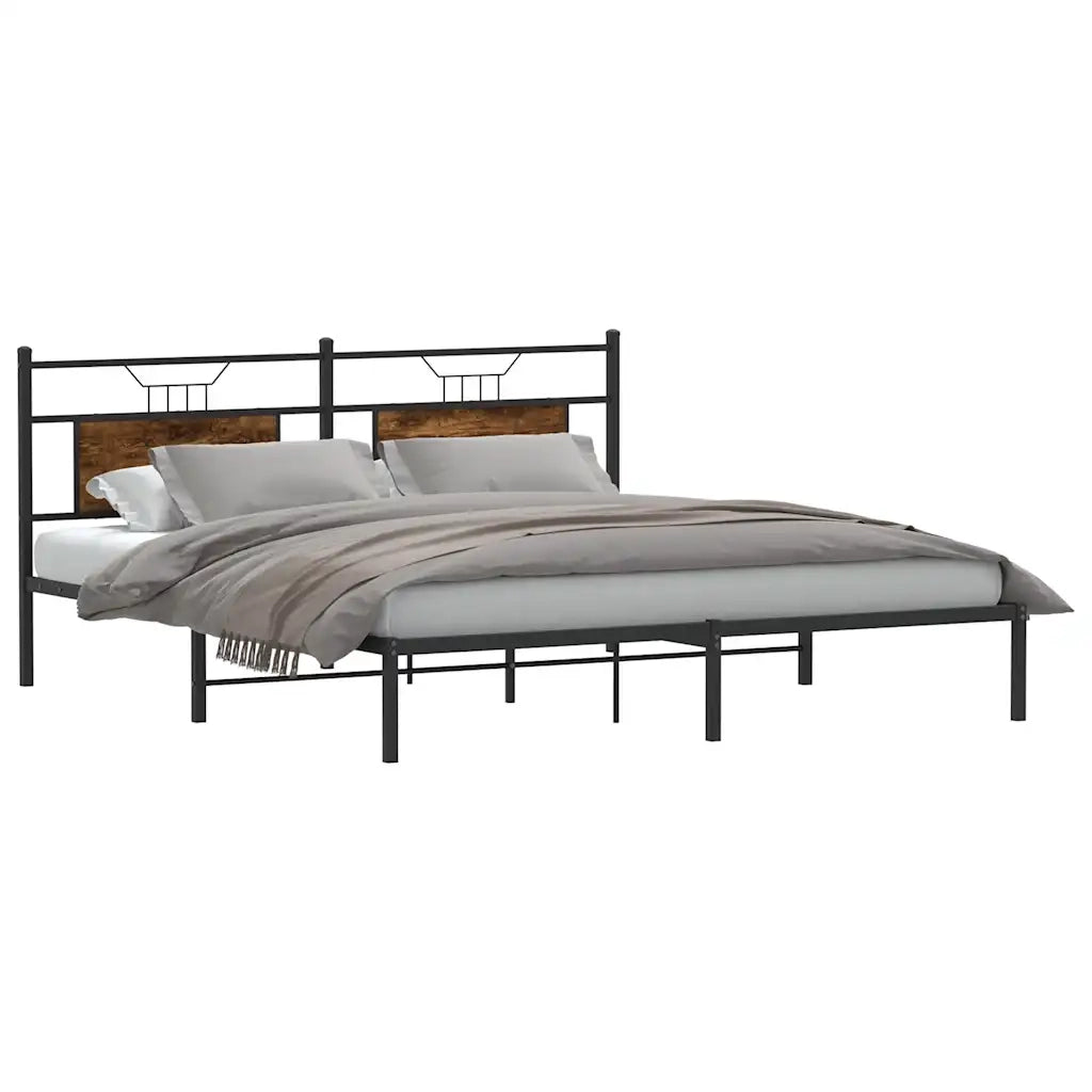 Giroletto senza Materasso Rovere Fumo 183x213 cm in Truciolato 4106748