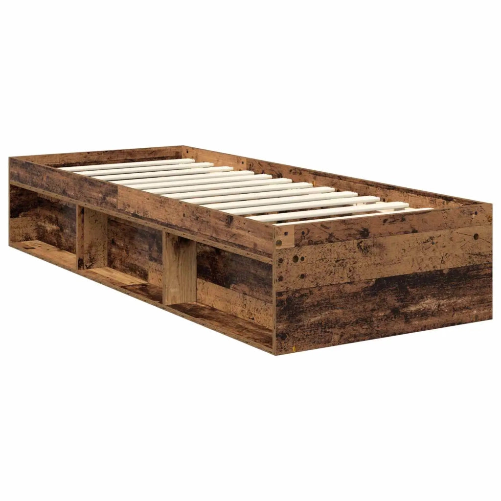 Struttura del letto-Giroletto Legno vecchio 75 x 190 cm Legno multistrato 342461