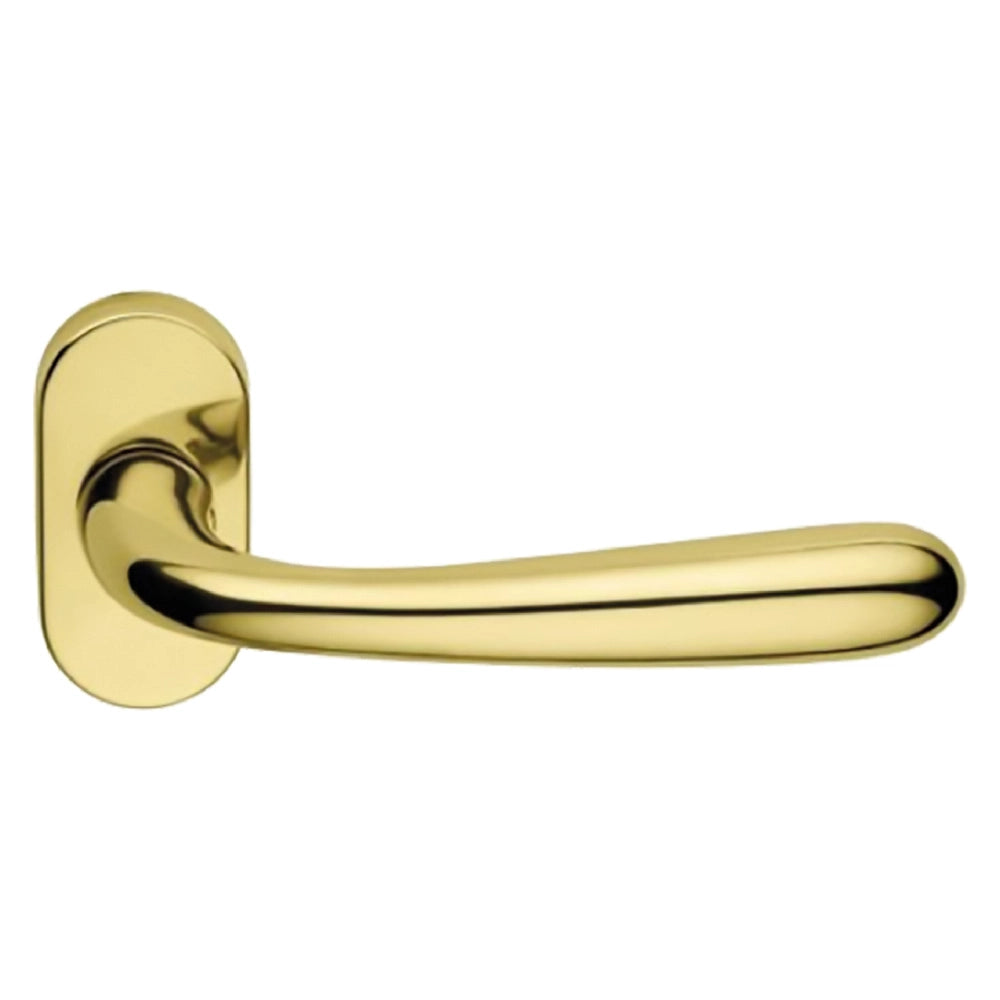 1pz maniglia porta blindata rosetta ovale 'goccia' dx - cromo satinato cod:ferx.3043096nlm