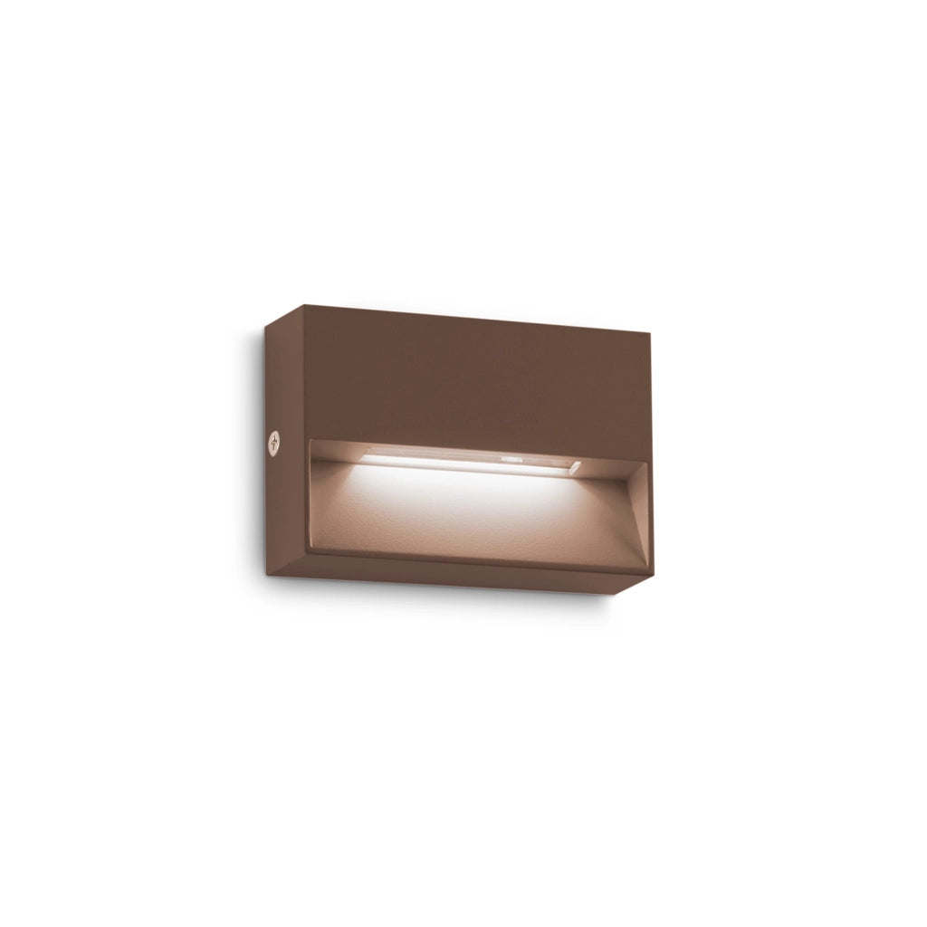 Applique Da Parete Contemporanea Dedra Alluminio Coffee Led 1,5W 3000K Ip65