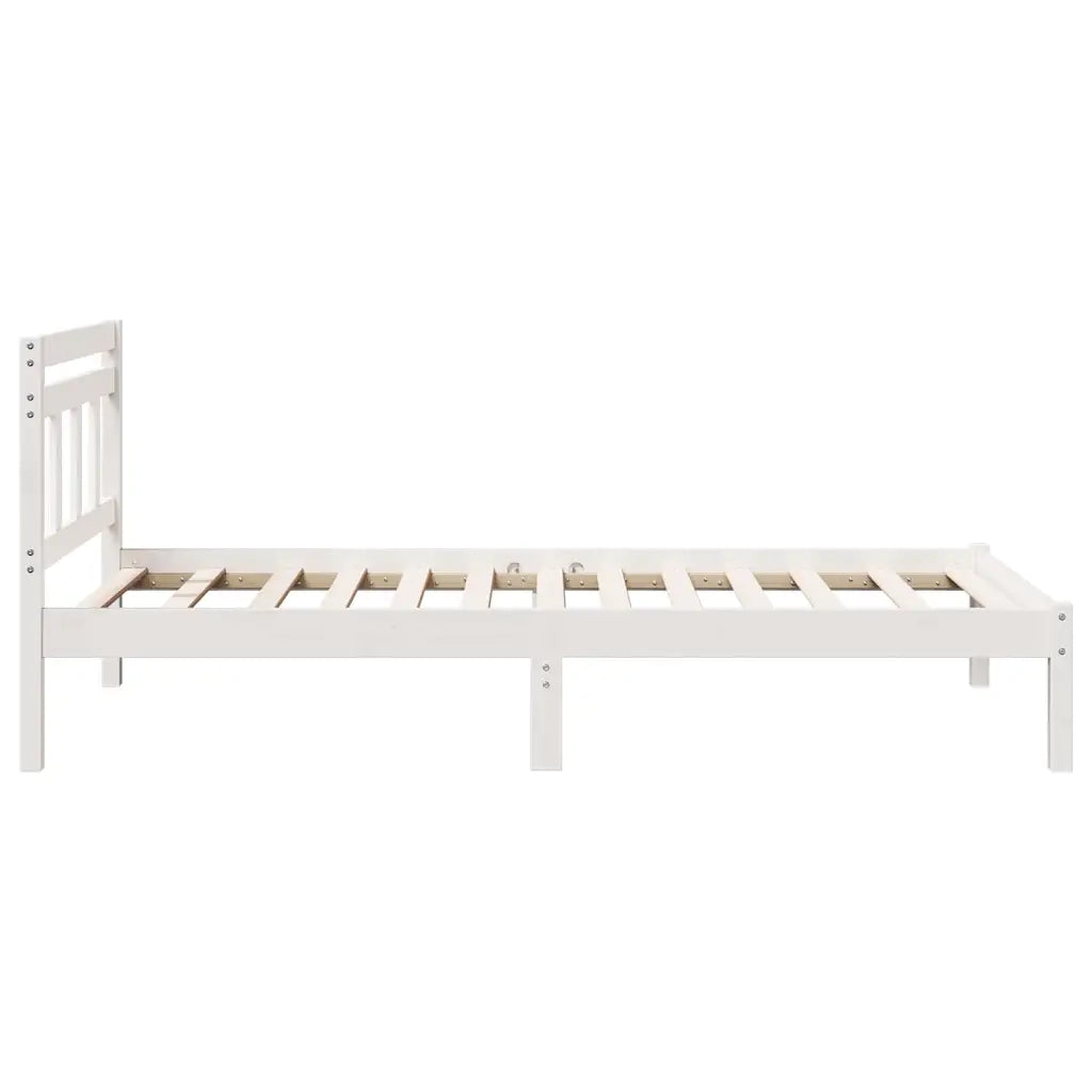 Struttura del letto-Giroletto-Rete del Letto Bianco 75 x 190 cm Pino massello 122578