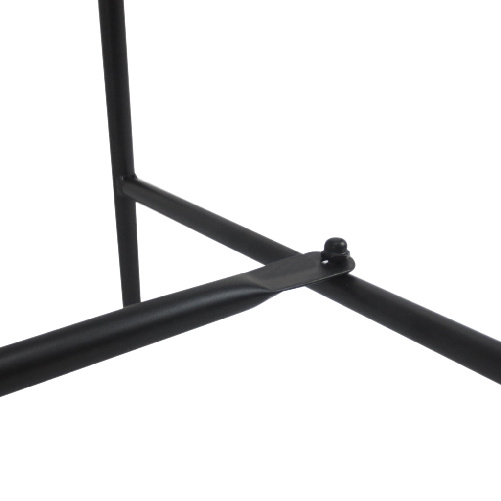 PANCHINA DA GIARDINO 2 posti 107 x 55,5 x 90,5 cm metallo nero