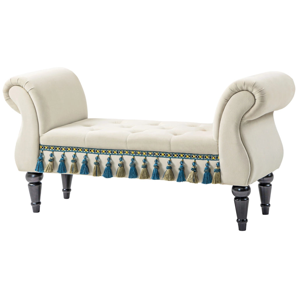 Divano imbottito ¨C Minimal ¨C Beige 117x40x58