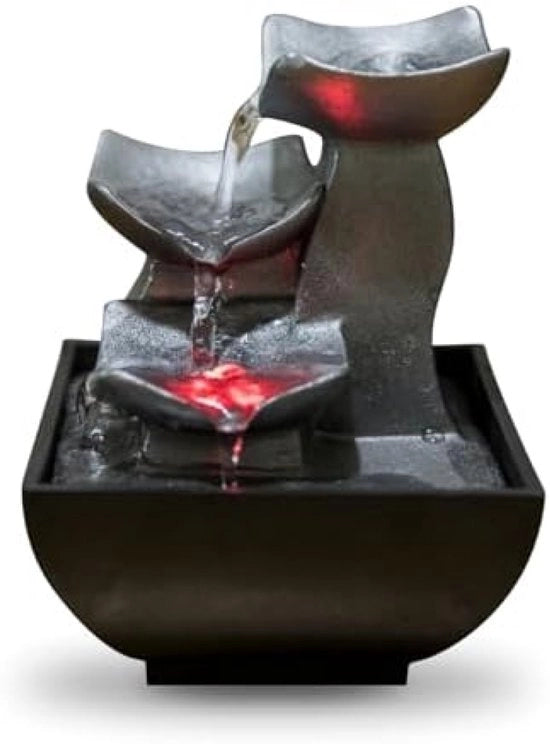 Fonte da Cucina Decorativa con Luce a Colori e Rinfrescante Cascata d'Acqua