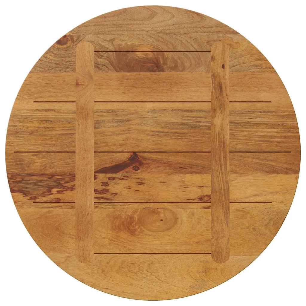 Piano per Tavolo | Superficie Tavolo | Piano Scrivania ? 70x3,8 cm Rotondo in Legno Massello di Mango