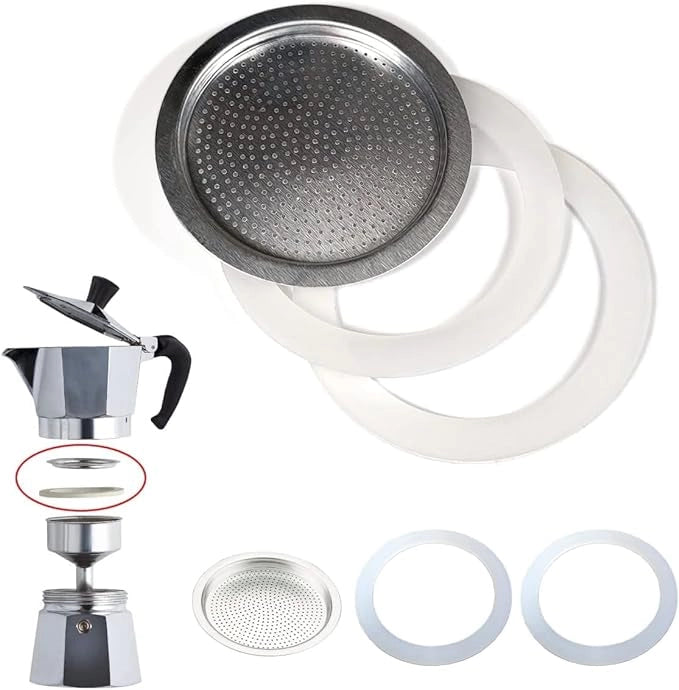 FILTRO E GUARNIZIONI PER CAFFETTIERA 2 tazze