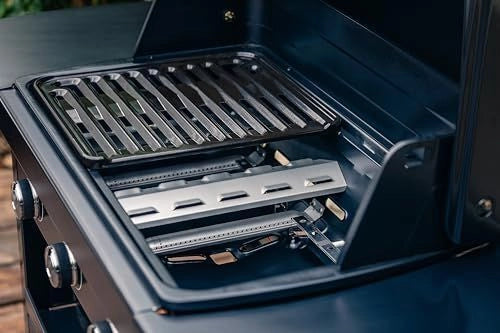 Campingaz 2181054 1 Series Compact Barbecue Carrello Gas 3 Fuochi 7500 W con Griglia e Termometro colore Nero