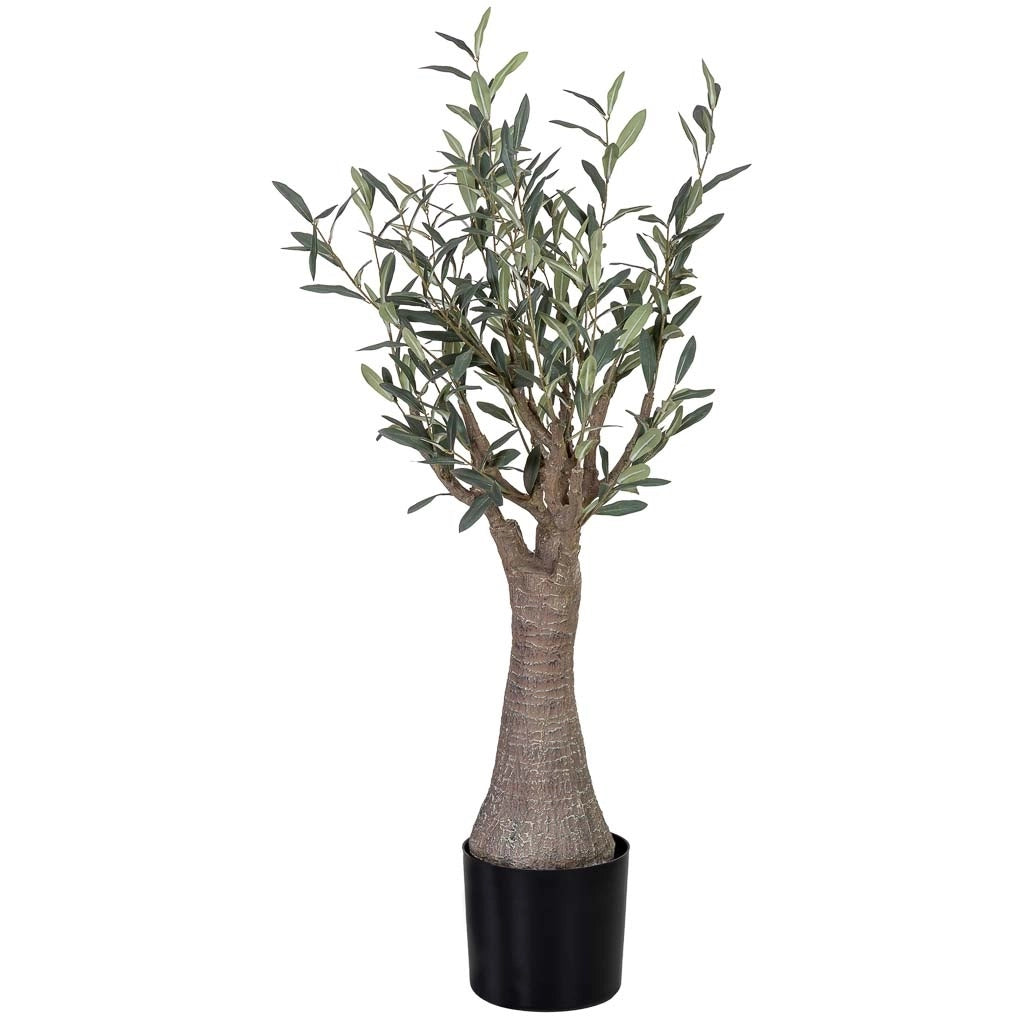 Olivo artificiale decorativo con 287 foglie verde 65x65x115
