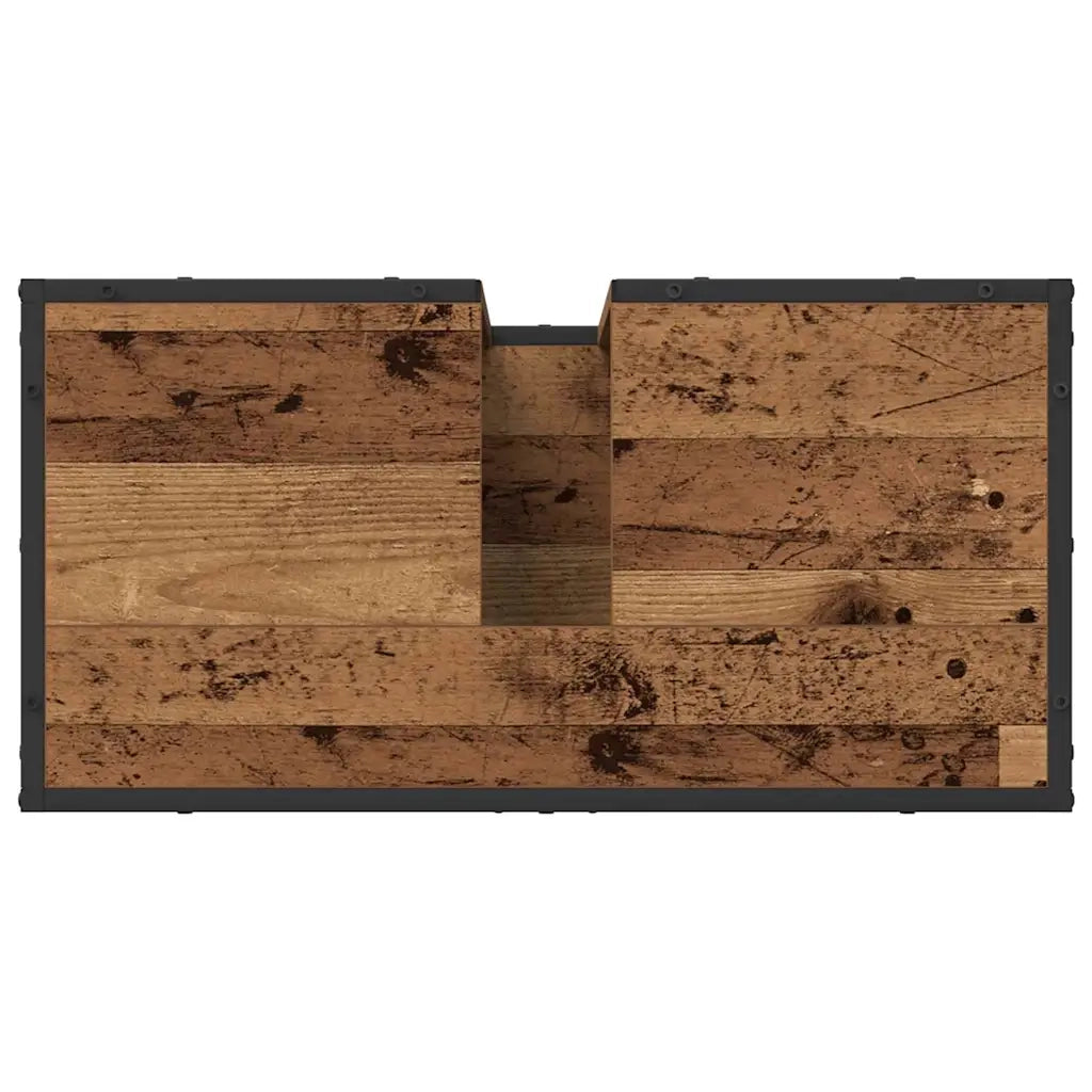 Set di mobili per il Bagno | Armadio da bagno con cassetto 3 pz Legno vecchio