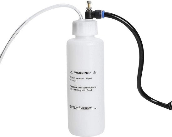 Set di scarico a vuoto senza mani - 500ml - attrezzo a compressione a aria - adattatori universali - adatto per applicazioni bi...