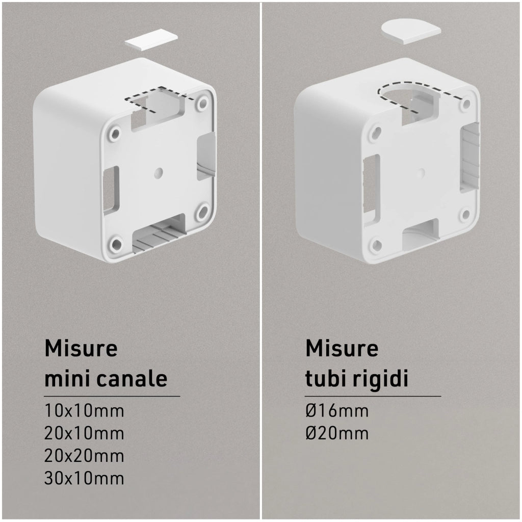 CONTENITORE 'FIXA' pulsante 10A con campanello - ELECTRALINE