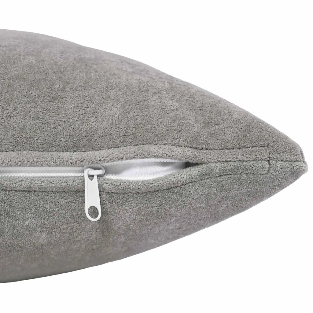 Cuscino HEERLEN 6 pz Grigio Chiaro Fleece in microfibra 924686
