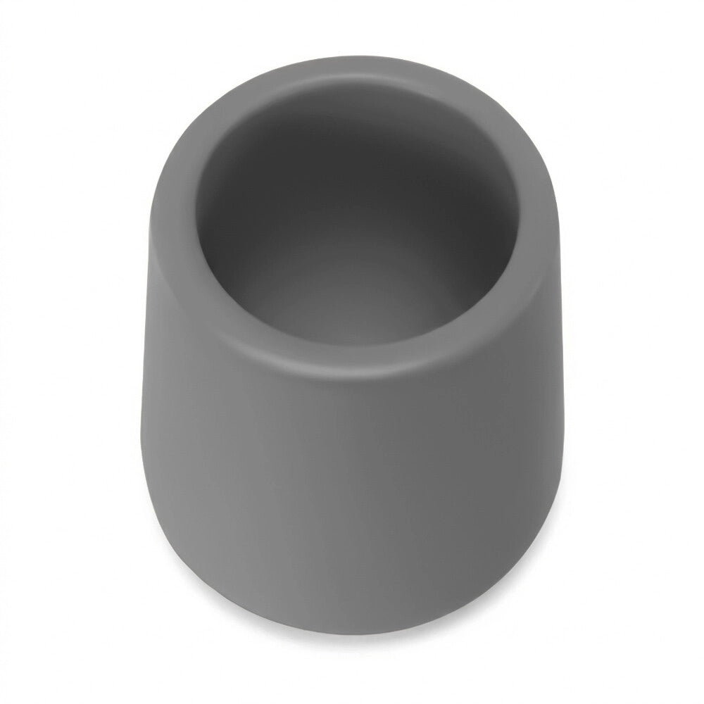 Porta scopino grigio da appoggio in ceramica antibatterica Sidney
