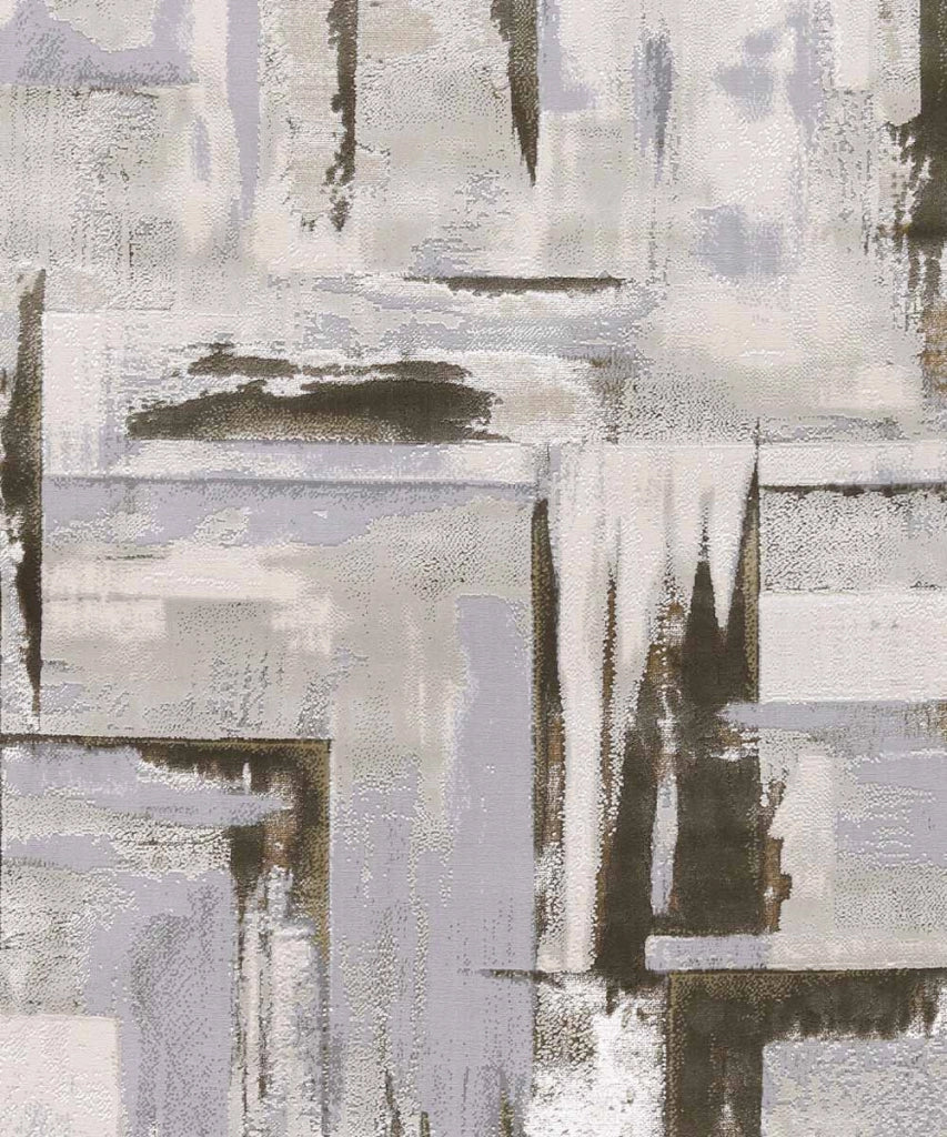 Tappeto NEVADA 9160 grigio e marrone cm.240x340 disegno astratto moderno