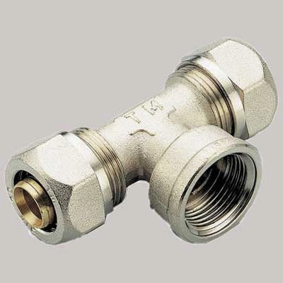 RACCORDO A TEE FEMMINA  20 x 1/2 x 20     TIEMME