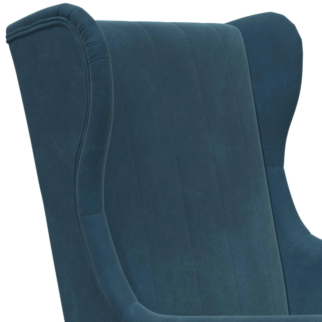 Poltrona-Divano Sedia Blu Velluto 210488