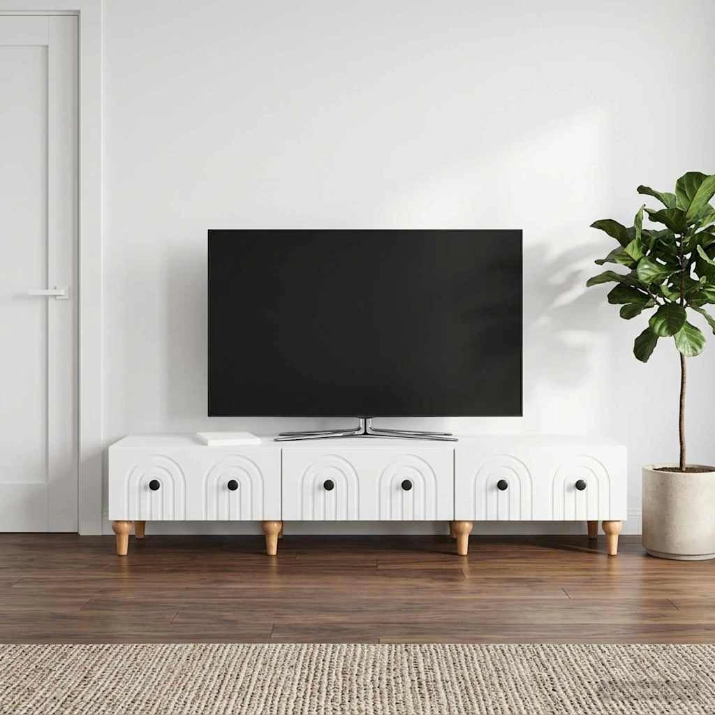 Mobile TV Bianco 147 x 34,5 x 30 cm Legno ingegnerizzato 894245