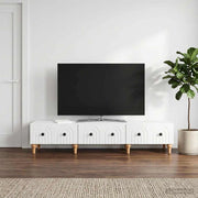 Mobile TV Bianco 147 x 34,5 x 30 cm Legno ingegnerizzato 894245