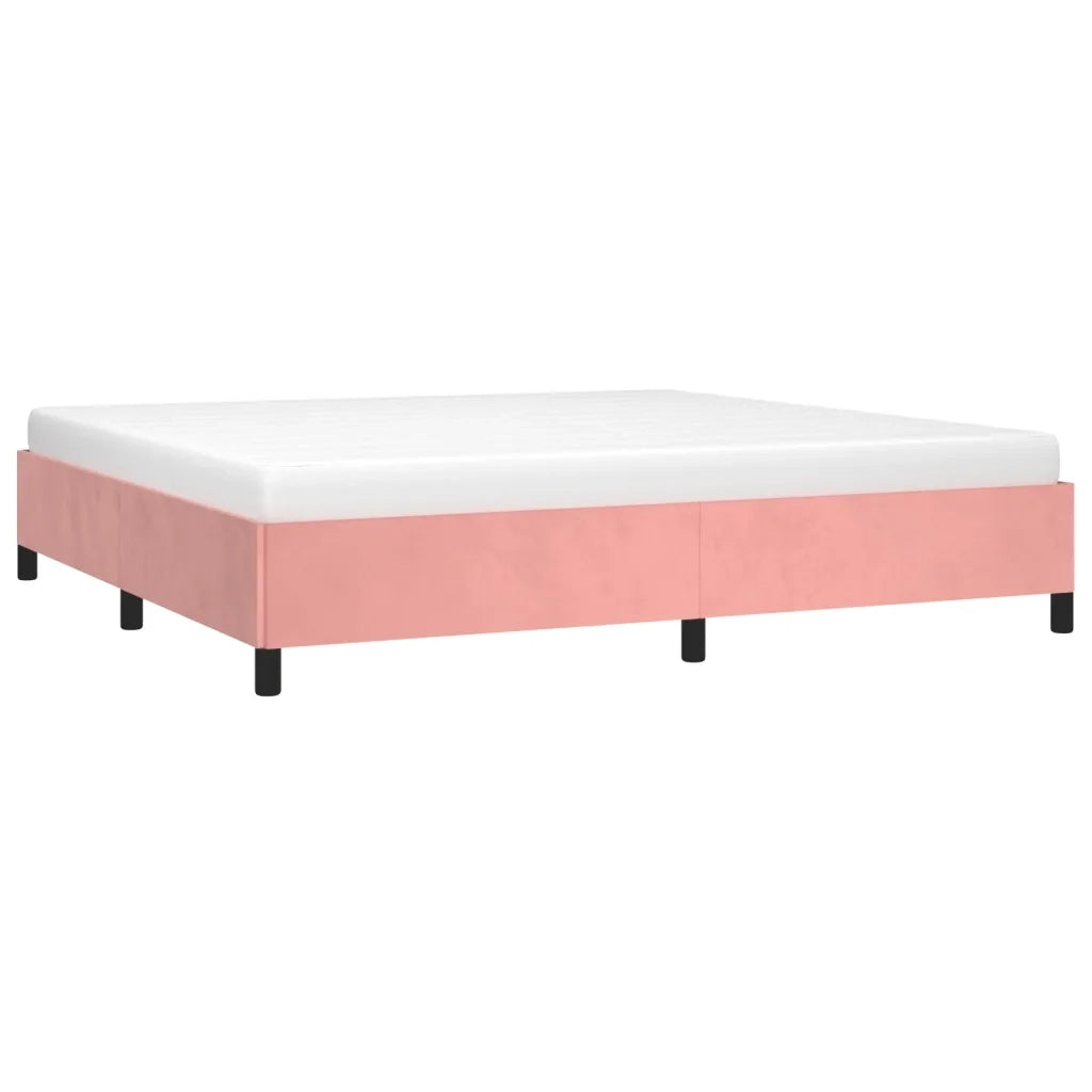 Giroletto-Struttura Letto Rosa 200x200 cm in Velluto 133024